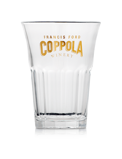 Francis Ford Coppola Winery Logo Trattoria Glass