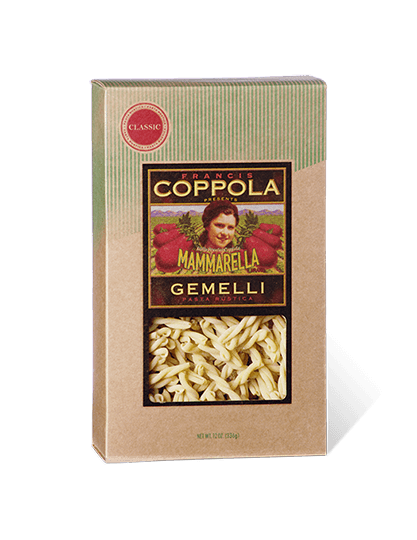 Box of Mammarella Gemelli Pasta.