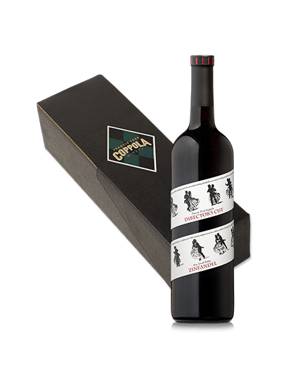 Director's Cut Zinfandel bottle and Gift Box.