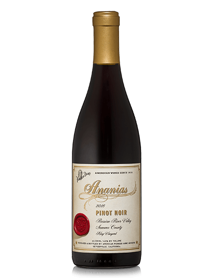Ananias Pinot Noir bottle.